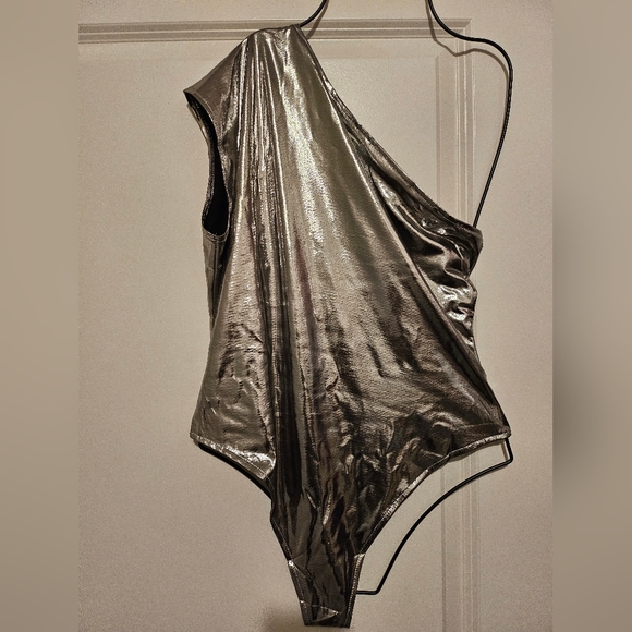 Silver bodysuit and skirt set - Picture 4 of 4